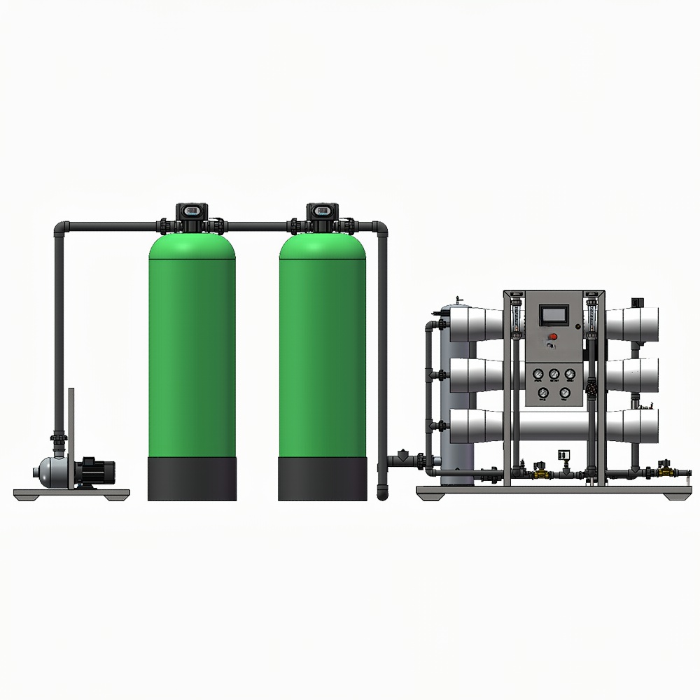 3m³ LPH Reverse Osmosis Water Purifier for Starch Factory Water Filter System